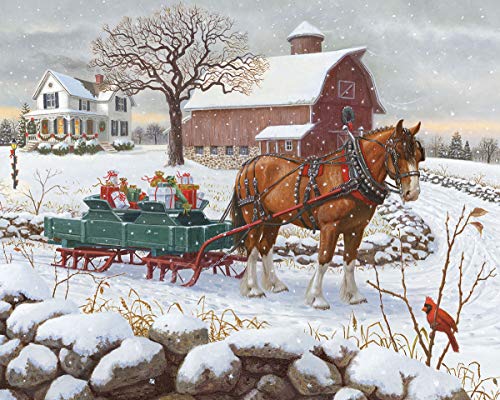 White Mountain 1475 Puzzles Christmas Delivery - 1000 Piece Jigsaw Puzzle thumb #1