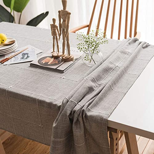 Nappe essuyer imperméable grise 135x180 protection de table durable - 3