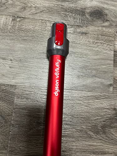 Dyson V8 Fluffy Cordless Stick Vacuum Cleaner: Bagless, HEPA Filter, Rotating Brushes, Telescopic Handle, Battery Operated, Portable, Up to 40 Min Runtime (Red)