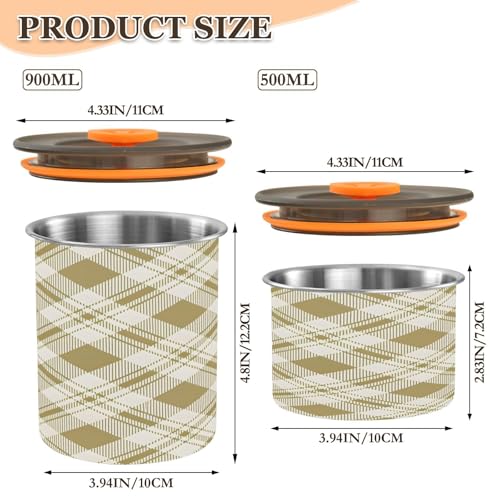 Contenedor hermético de café acero inoxidable 500 ml miniatura 3