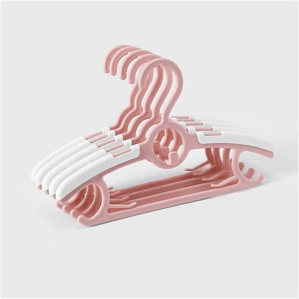 HCZKIUJY Hangers Plastic Non Slip Hangers Retractable Coat Hangers Pack Of 5 Plastic Clothes Hangers For Kids hangers for clothes non slip