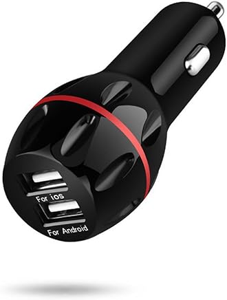 Dual USB 2.4A Cargador de Coche LED Cargador de tel?fono m?vil,Black Dual USB 2.4A Cargador de Coche LED Cargador de tel?fono m?vil,Black