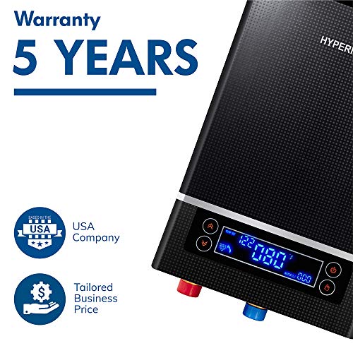 Hyperikon Tankless Water Heater Electric 27kw, 180-250V Compatible, 106.7 Amps, 0-87 PSI, ETL Listed, NFS Approved with Integrated Temperature Sensor, Residential, Indoor