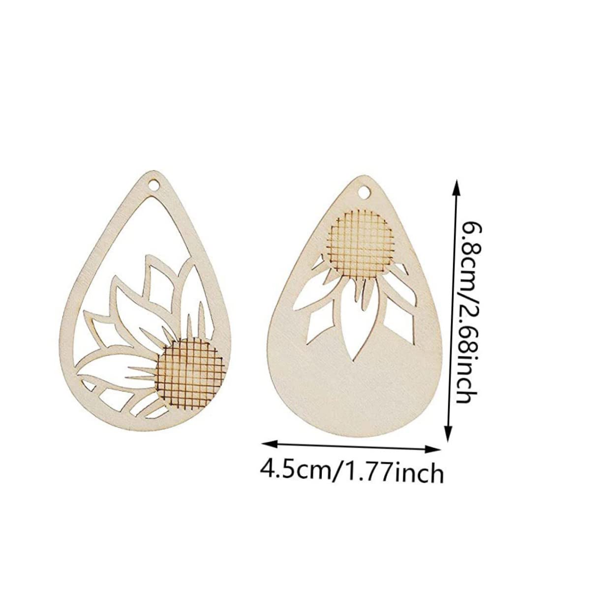 Artibetter 3 Sätze DIY -Ohrring -Kit Herstellung klobig ohrringe Holz-Ohrring-Rohlinge