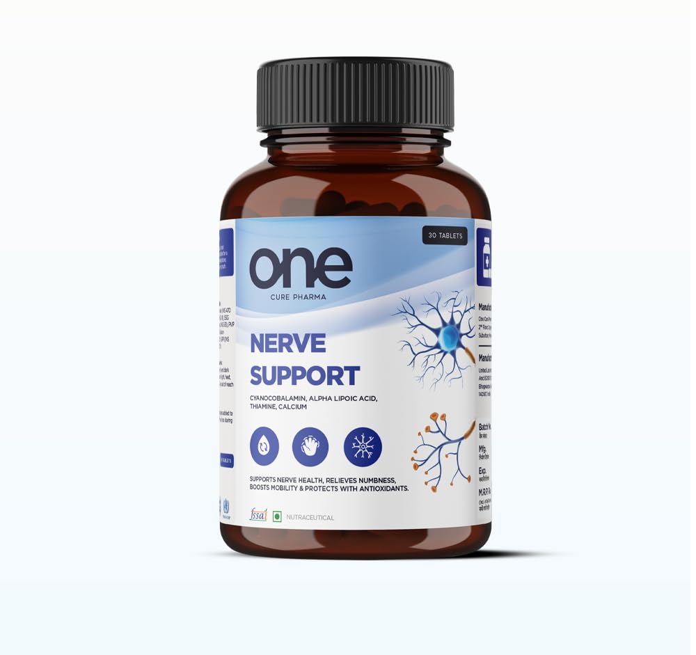 Nerve-Support Tablets for Men & Women | Numbness, Tingling, Sciatica & Supports Nerve Function & Circulation | Alpha Lipoic Acid with Vitamins, Minerals & Antioxidants | 30 Tablets | 1 Serving a Day.