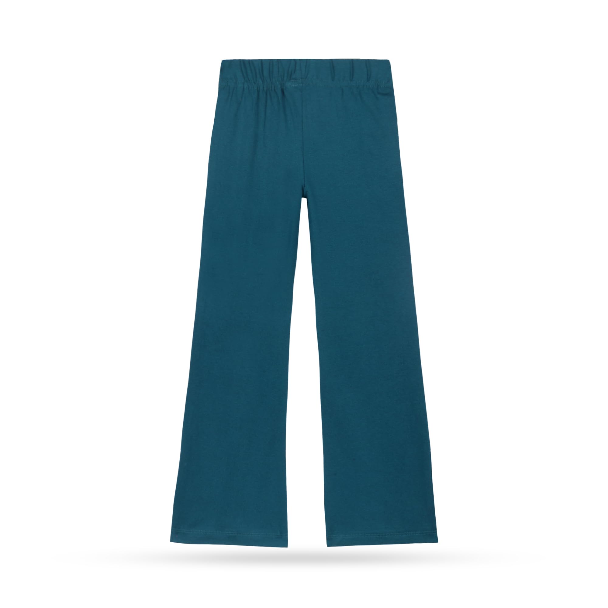 T2F Leggings svasati in cotone stampato da ragazza, confezione da 5, collant a lunghezza intera, morbidi e confortevoli, da indossare tutti i giorni per bambini