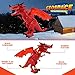 Geospace New Dragon Walking Dinosaur Toy – Smoke Breathing Fire Dragon Toy for Kids 3 & up, Walking Dinosaur Toys with Lights, Roaring Sound, Dragons Action Figure, Dragons for Gift (Firestorm)