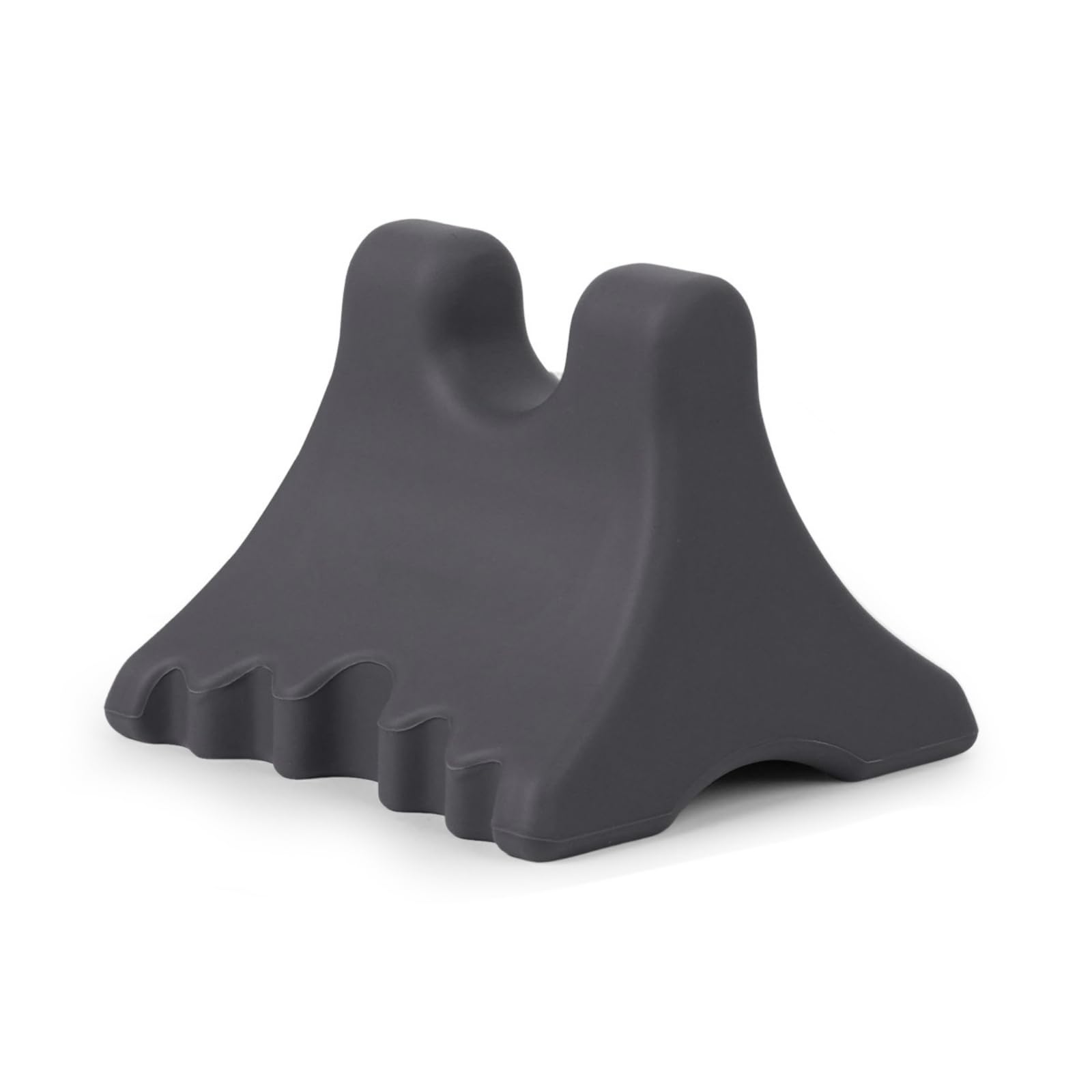 Dispositivo de Masaje Muscular Masajeador Cervical Espalda Cuello Alivio de Fascia Herramienta de Tejido Profundo Silicona con Diseño Compacto 10 Cm X, Gris