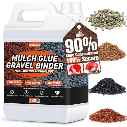 Shabebe Mulch Glue, 1Gallon Rock Glue for...