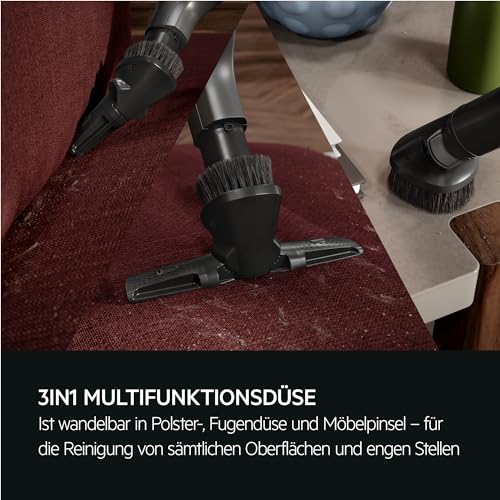 AEG Animal 8000 Staubsauger mit Beutel, Testsieger der Stiftung Warentest, hohe Saugleistung, Auto-Modus, 48% Recyclingkunststoff, Tierhaardüse, HEPA-Filtration, 12m, LED-Licht, AB81A2DG