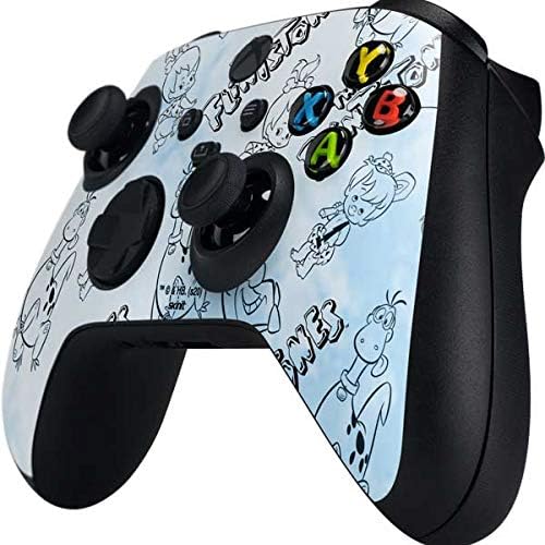 Skinit Decal Gaming Skin Compatible with Xbox Series X Controller - Officially Licensed Warner Bros The Flintstones Tie Dye Print Design
