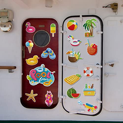 Set de 25 imanes decorativos verano para nevera miniatura 5