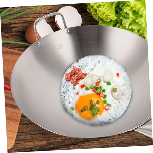 Sartén Wok de acero inoxidable con mango y diseño antiadherente miniatura 3