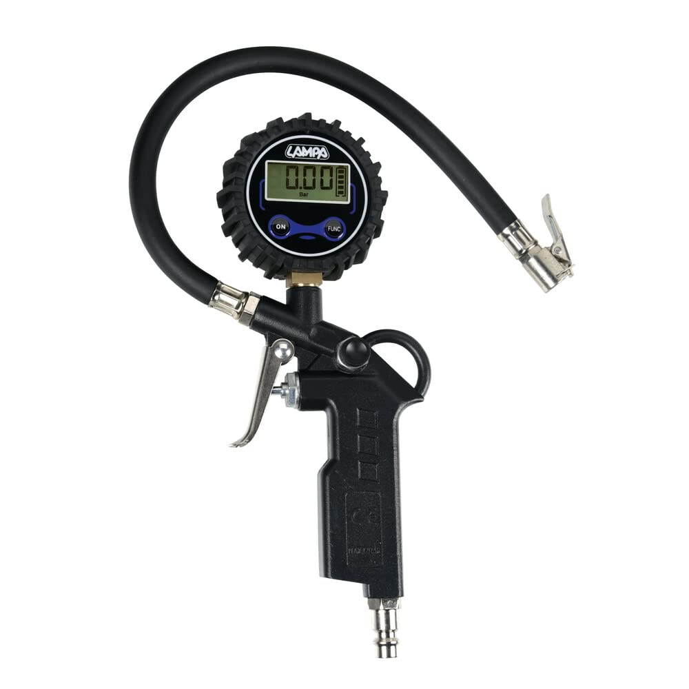 Lampa 74014 Pistola con manometro Digitale per gonfiaggio Pneumatici
