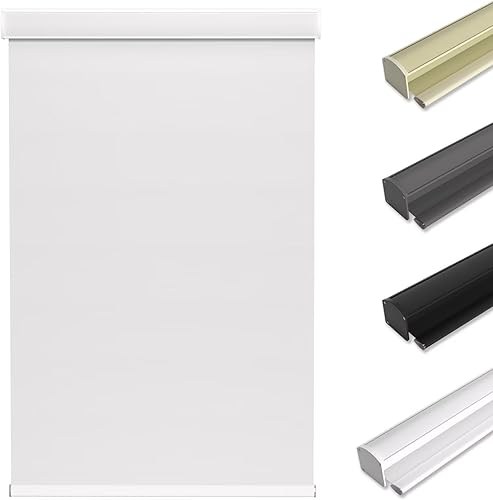 MYshade Persianas enrollables opacas sin cordón con funda de cajón, persianas para oscurecer la habitación para el hogar, oficina, baño, fácil de