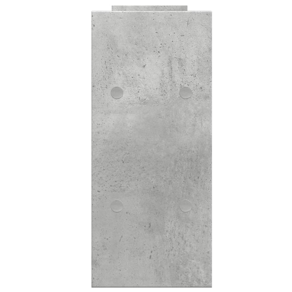 vidaXL Schreibtisch Organizer, Tischorganizer DIY Drehbar Verstellbar, Regal Bücherregal für Büro Zuhause, Schreibtischregal Büro-Organizer, Betongrau Holzwerkstoff
