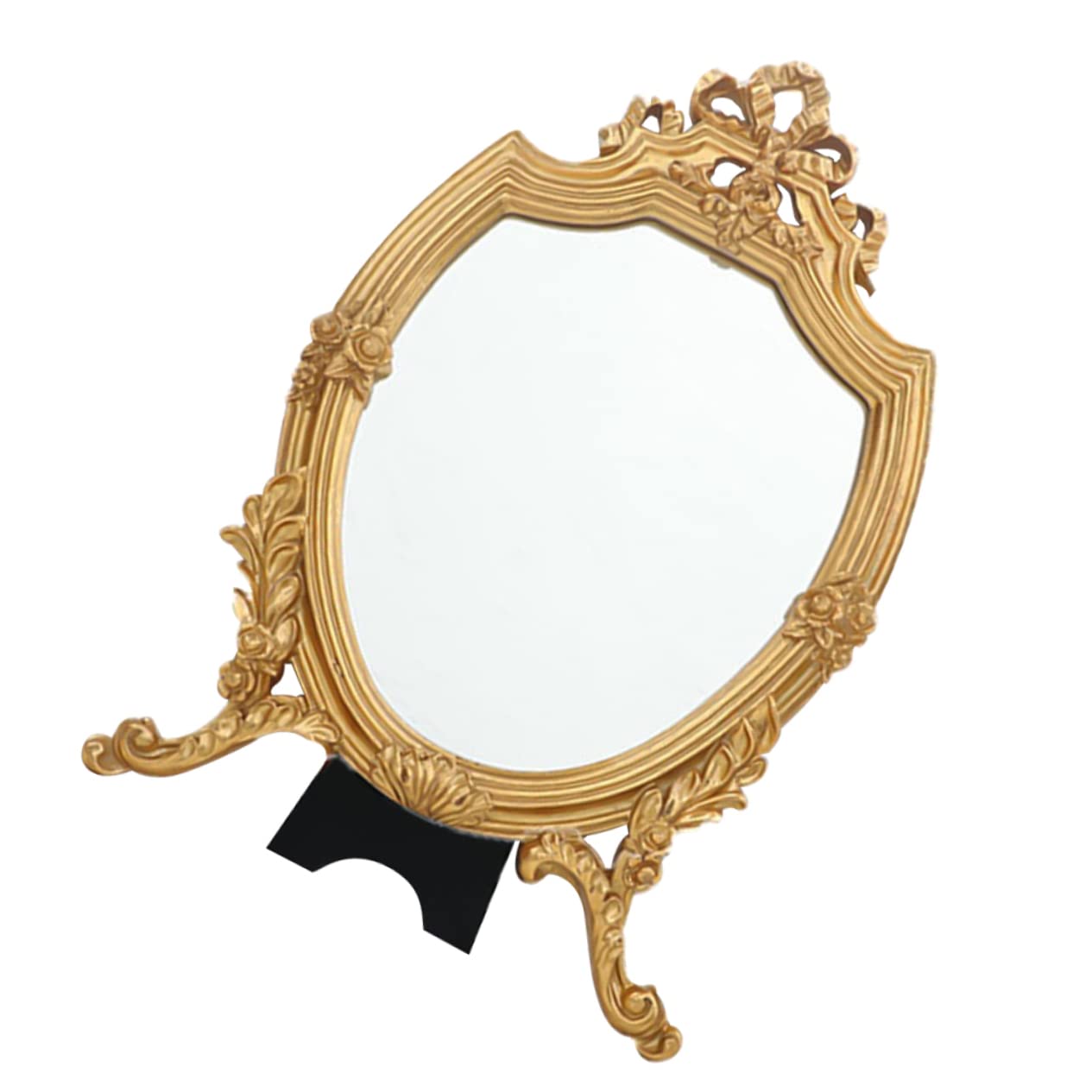 Miroir de maquillage rétro Homoyoyo avec surface haute définition pour table de bureau