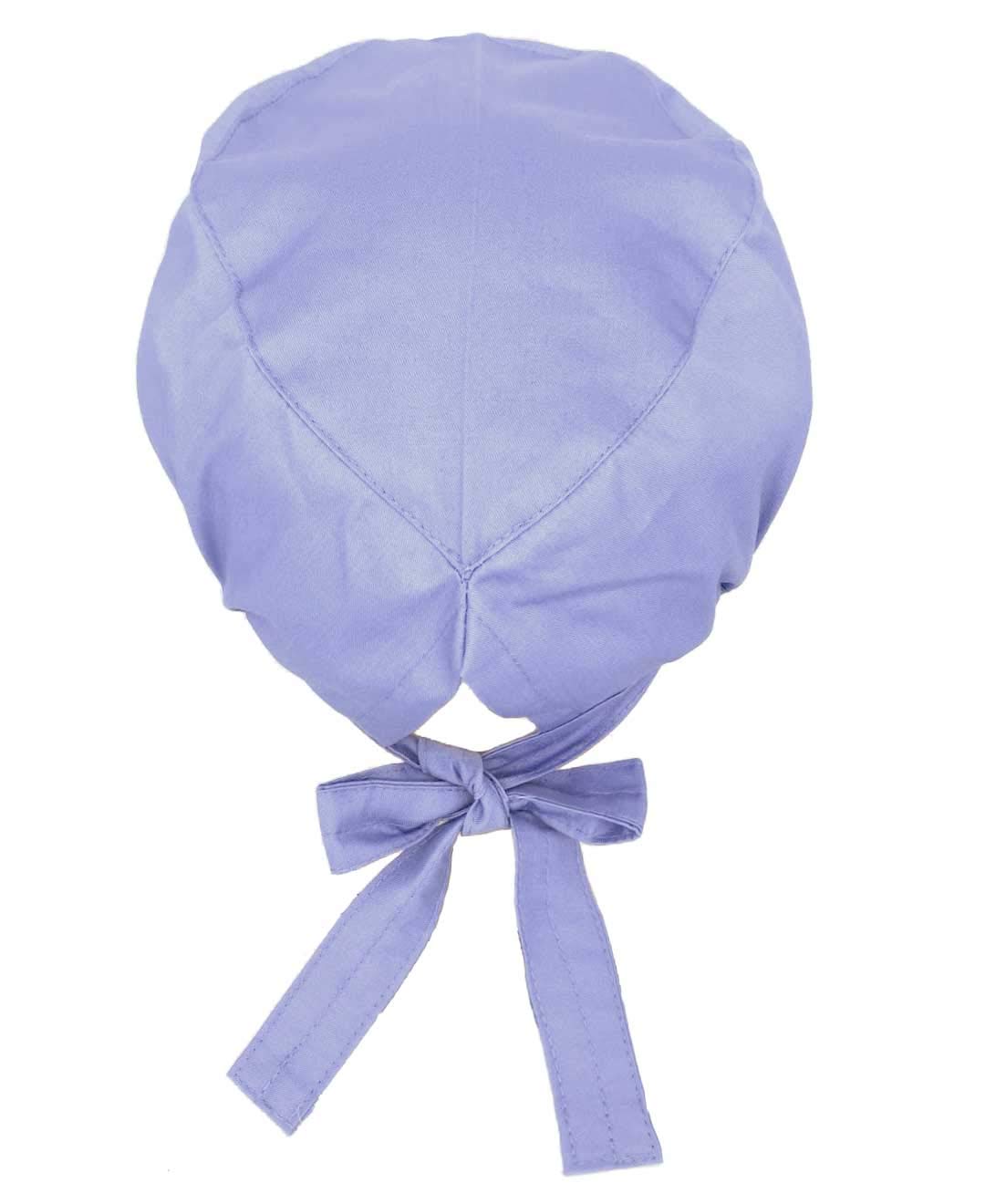 Scrub Cap with Buttons with Sweatband Adjustable Tie Back Scrubs Hat