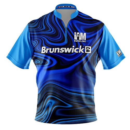 Logo Infusion Dye-Sublimated Bowling Jersey (Sash Collar) - I AM Bowling Fun Design 2035-BR - Brunswick (XX-Large) Multicolored