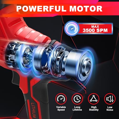 Image of Cordless Reciprocating Saw Compatible with Milwaukee 18V Battery, 0-3500 SPM, Variable Speed Trigger, One-Handed, Keyless Blade Clamp, Tool Only