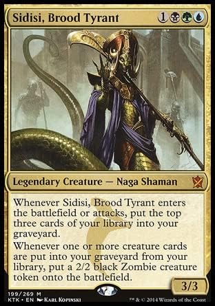 Magic: The Gathering Singles MTG Magic: The Gathering - Sidisi, Brood Tyrant (199) Khans of Tarkir KTK, Multi-colored (KTK199)
