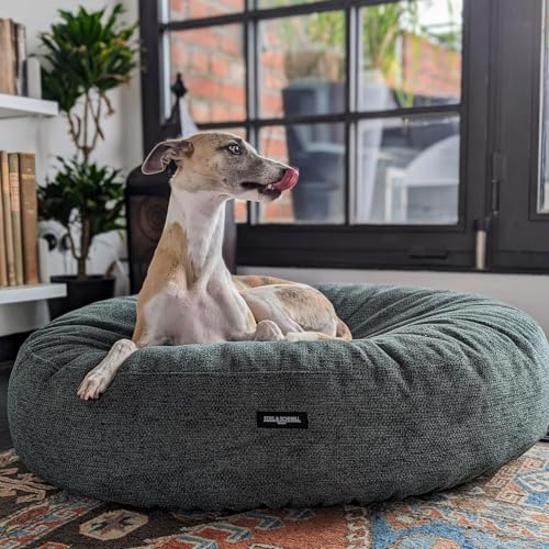 EDEL&SCHNELL Hundebett Wechselbezug grün 90 cm Ersatz Bezug Hundebett Flocke Bezüge für Hundebetten aus robusten Polsterstoff