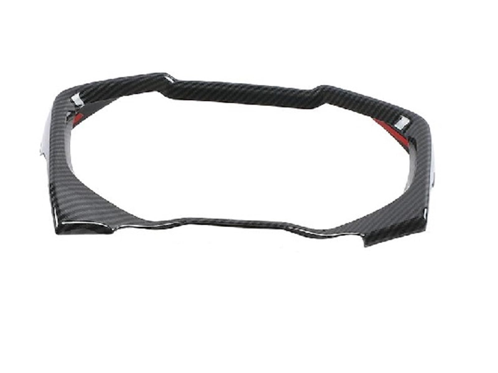 for Toyota for RAV4 XA50 Hybrid 2019 2020 2021 2022 2023 2024 Car Dashboard Display Decorative Frame Sticker OOPUHKSY(RHD Carbon Fiber Look)