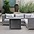 Devoko 28 inch Patio Propane Fire Pit 50,000 BTU Outdoor Gas FirePit Table with Lid and Lava Rock for Garden, Courtyard and Backyard, Black