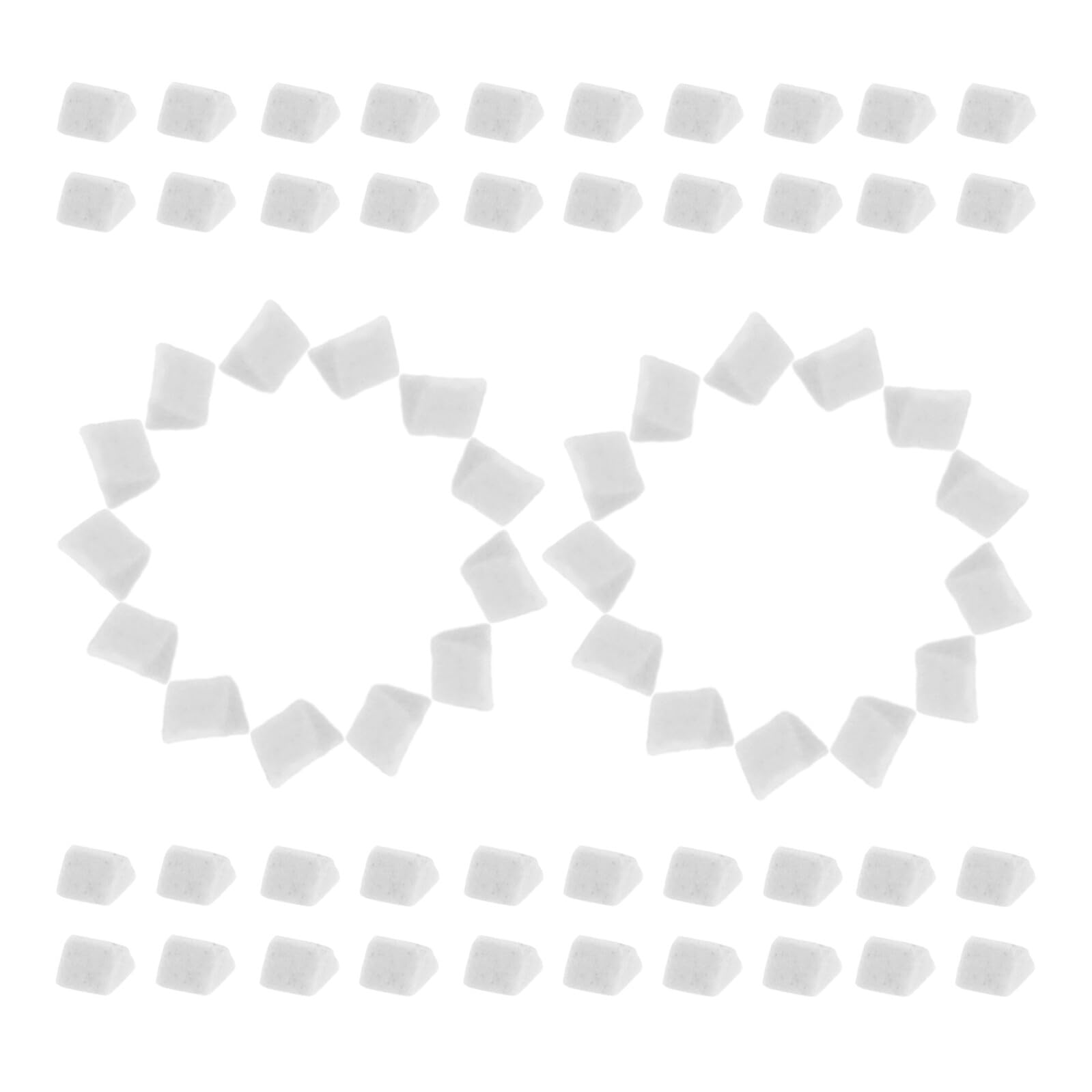 Mezzi di Lucidatura Ceramici Triangolari 4 Mm per Burattatrice Vibrante, Materiale Abrasivo Bianco 1 Kg, per Finitura Pietre Preziose e Lucidatura Artigianale