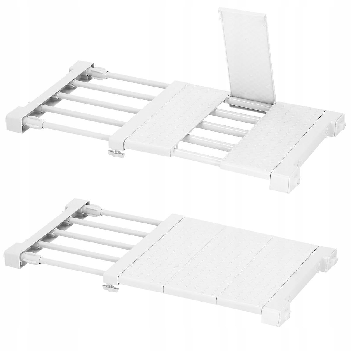 Estante Organizador de Armario de Ropa Extensible, Separadores de Armario de Bricolaje Ajustables, Estante de Tensión Separador para Armario, Armario, Baño, Cocina, Estantería (38‑55 cm)