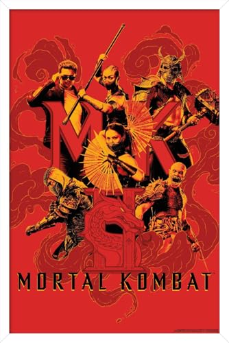 Trends International Mortal Kombat 2 (2026) - Group Wall Poster, 22.4L x 14.7W, White Framed Version