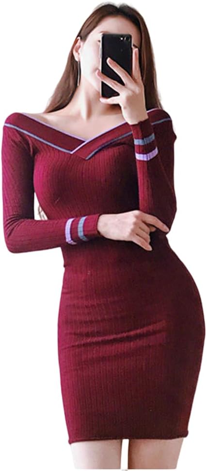 極美品 ローレン 襟付き リブニットロングワンピース 洗える ブラウン