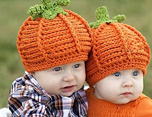 Justmydress Baby Crochet Pumpkin Hat Toddler Knitted Beanie Halloween Infant Hooded Cap Jhh02 (Style A) #TOP2