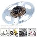 VGEBY 80 Teeth Crankset, 25H 80 Teeth Crankset with Flywheel and Connector Set Accessory for Electric Modification Freewheel Hub Freewheel Crankset Freewheel