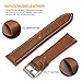 Fullmosa Watch Straps 20mm, Axus Series Leather Strap Replacement Watch Strap with Stainless Steel Metal Clasp for Men Women 14/16/18/20/22/24mm, Brown 20mm