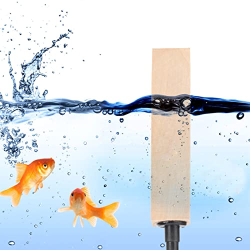 Yctze 2-Piece Set Wooden Air Bubble Stone Diffuser for Aquarium Fish, Fine Mist Lime Wood Airstone for Skimmer, and Small Block Accessories (L) - Thumbnail 5