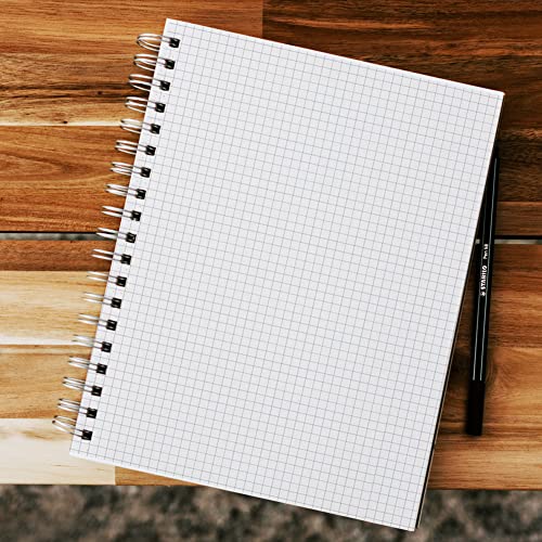 Carnet de notes 80 feuilles grands carreaux A4 pour écriture manuscrite et croquis