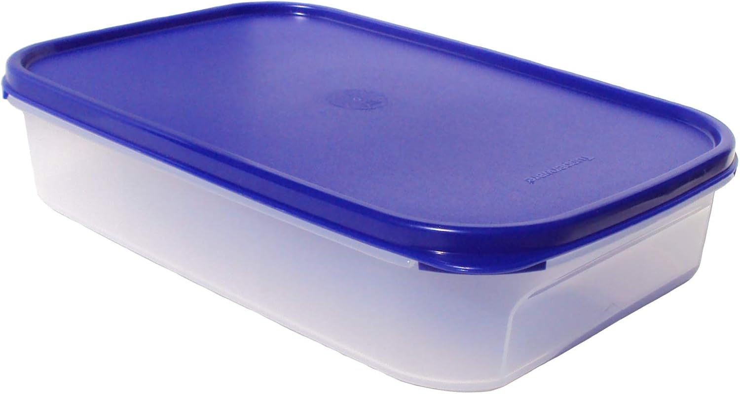 Tupperware Modular Mates 8.5 Cup Rectangle 1 Container Sapphire Blue Seal