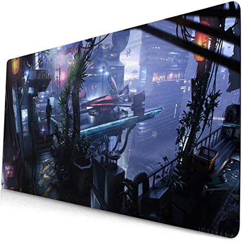 lanyu Cowboy Bebop Mouse pad Japanese Anime Game Mouse pad Large Desk pad Keyboard pad Computer Desk pad Office Mouse pad Spike Spiegel Faye Valentine Jet Black Mouse pad Desktop pad Table Mats 103