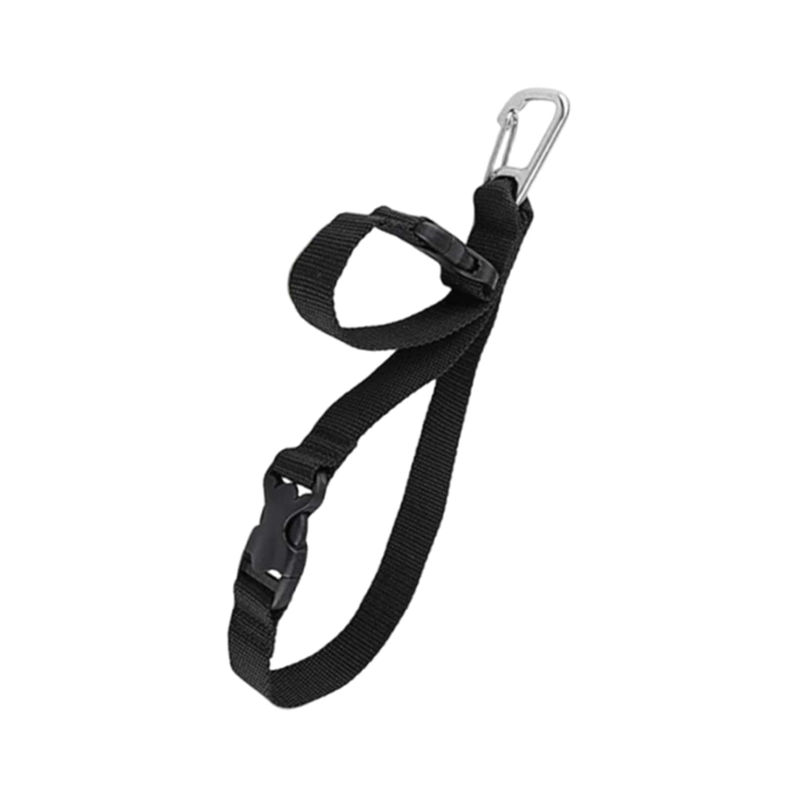 SheerFaring Diving Fin Holder, Diver Buoyancy Compensator Vest Fin Holder with Clip, Nylon Straps for Camping, Making, black