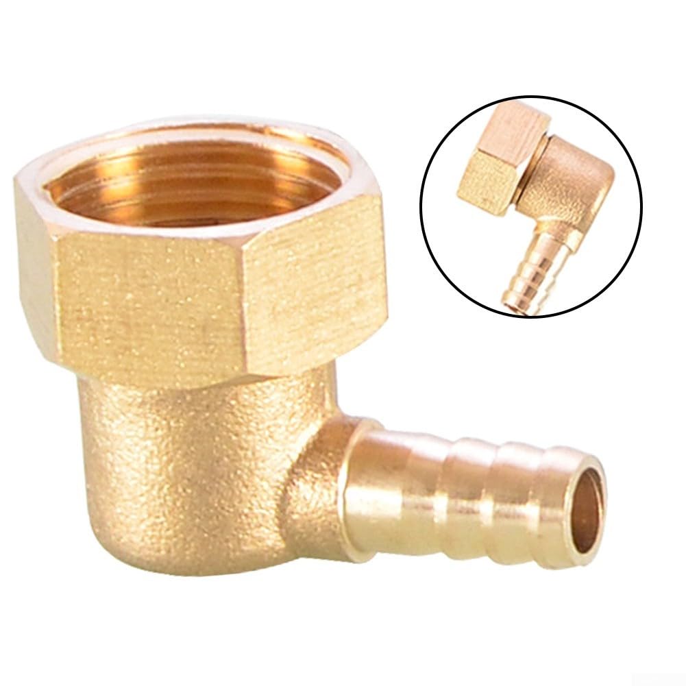 Paquete de 20 accesorios PEX de latón, NPT de 1/2 pulgada x 4 mm, conector de tubo PEX para instalación de fontanería (12 pulgadas x 8 mm)