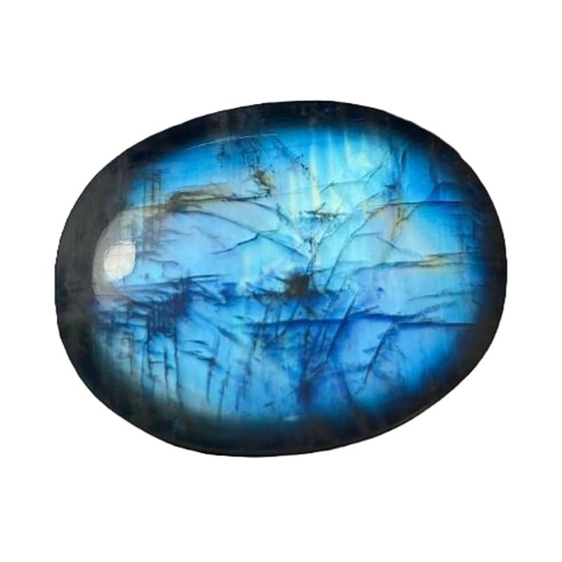 Pierre de lune naturelle arc-en-ciel cabochon ovale 28x22mm pour bague et pendentif diy