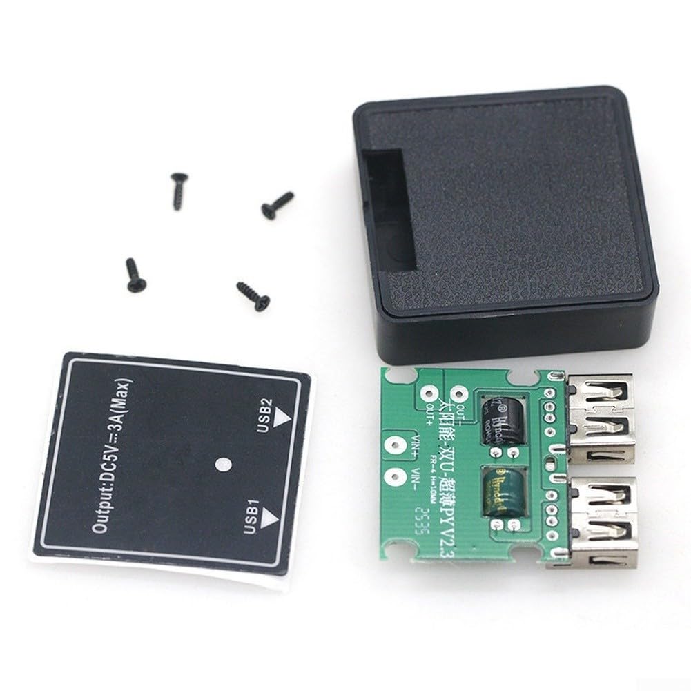Cargador Solar USB Dual 5V 3A para Camping Cargador Solar USB