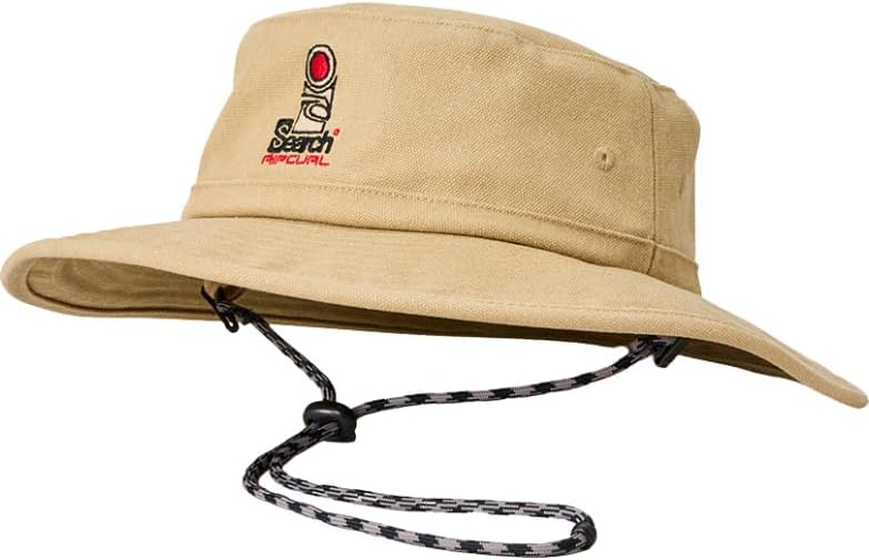 Rip Curl 2025 Mens Search Canvas Wide Brim Hat 1FYMHE - Khaki