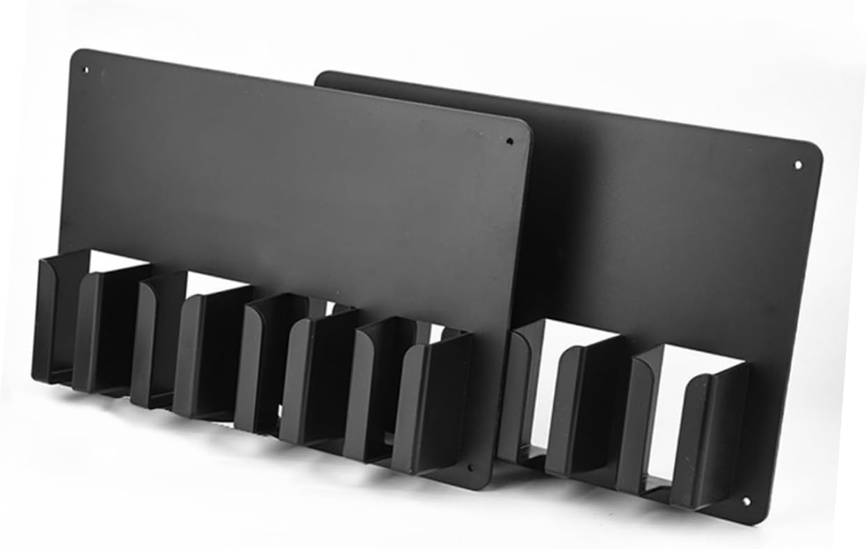 2pcs Hair Clipper Storage Box Hair Clipper Case Wall-mounted Organizer Scissor Holder for Hairdressers