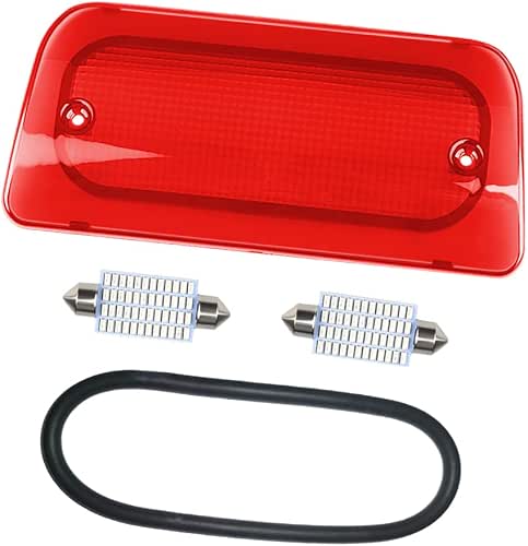 3rd Third Brake Light Lens Red Cover with Seal Gasket