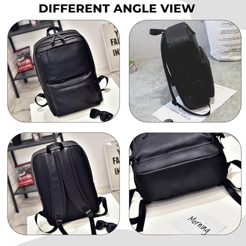 Image of Kraptick Multi-functional Backpack-Waterproof Laptop Backpack, Office Bag with PU Leather Design, Professional Bag for Laptops and Work, Durable and Stylish Bags for Travel