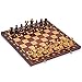 Husaria European International Wooden Chess Game Set, Ambassador - 21.7 Inches - Large-Size Chess Set with Handcrafted Chessmen and Felted Folding Board