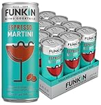 FUNKIN Cocktails Ready to Drink Espresso Martini Nitro Cocktail Cans | 5% ABV | Velvety Texture, Smooth Head | Just Pop & Pour, Serve Chilled | Rich, Indulgent, & Energising | 200ml, Pack of 12