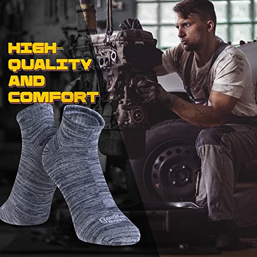 Gas Monkey Garage Performance Work & Outdoor Socks for Men, Moisture Control, Reinforced Heel & Toe, Sizes 8-134